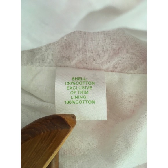 Lilly Pulitzer Shift Pink Striped Eyelet Floral Sleeveless Dress 10 Barbiecore - Picture 12 of 13